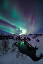 Chasse aux Aurores Boréales en Minibus avec Photos, Chocolat Chaud & Transfert depuis Reykjavik