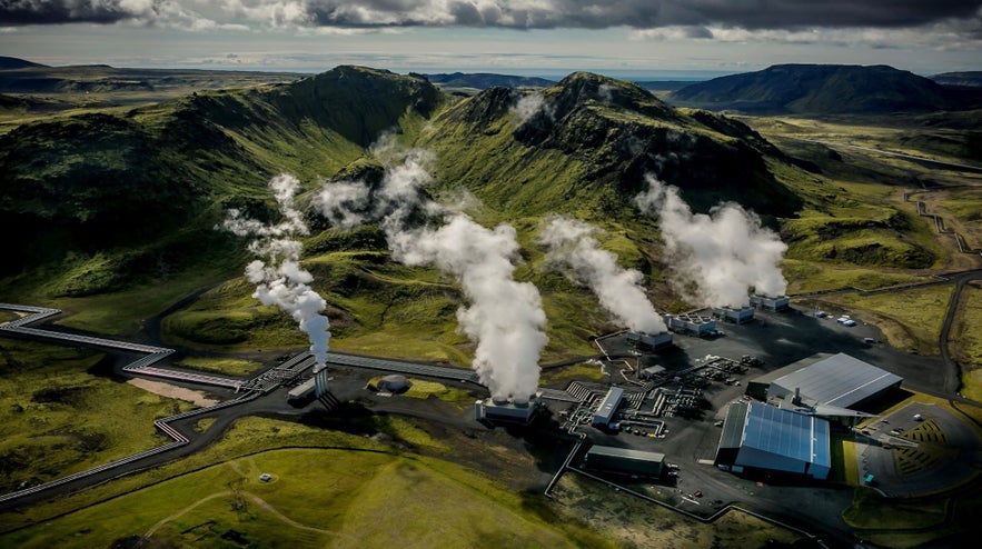 Hellisheidavirkjun is along the Ring Road of Iceland