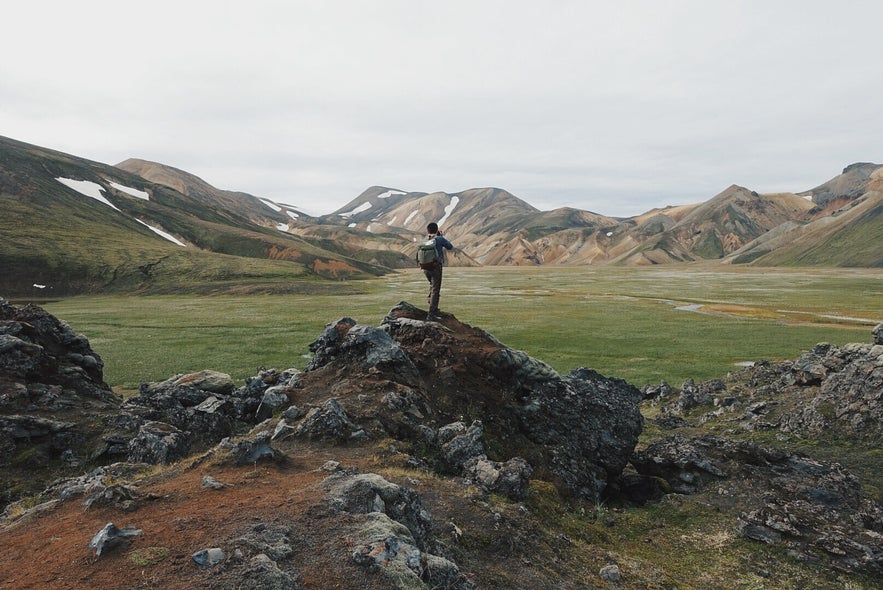 冰岛内陆高地兰德曼纳劳卡