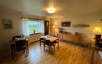 The guesthouse's lounge area where you can enjoy your coffee or your meal.