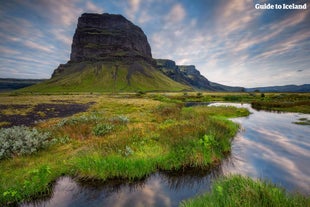 Lómagnúpur is one of the most strangely shaped mountains on the South Coast of Iceland.