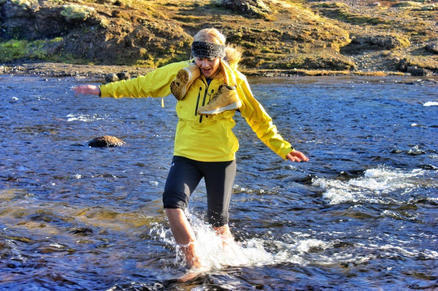 Hiking Glymur Waterfall Iceland