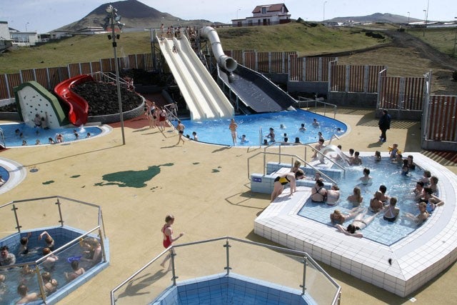 Westman Islands swimming pool outside area