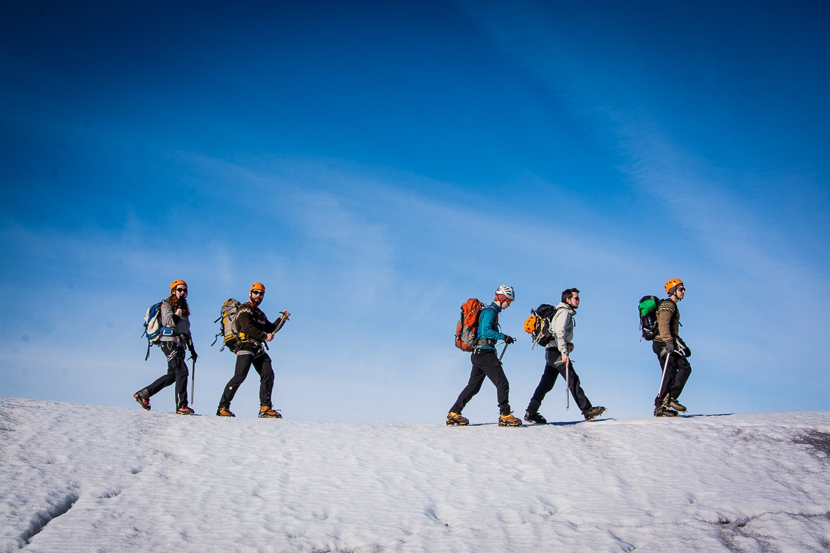 冰岛冰川徒步
