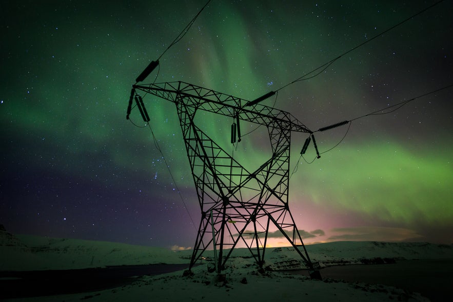 The Northern Lights over Hvalfjorður