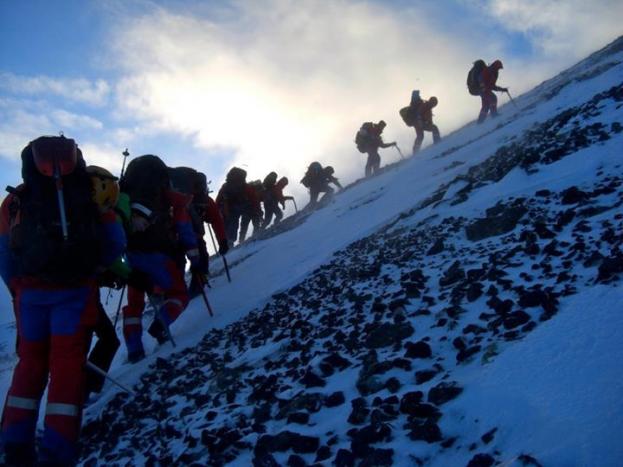 Icelandic rescue teams in training