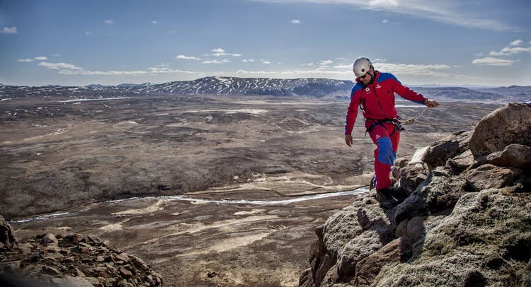 Search and rescue team in Iceland