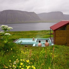 The natural hot pool Pollurinn is a favourite among locals to the Westfjords.