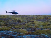 Helicopter flight to Mt Esjan