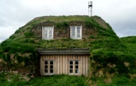 Sænautasel Turf House in the Highland of Iceland