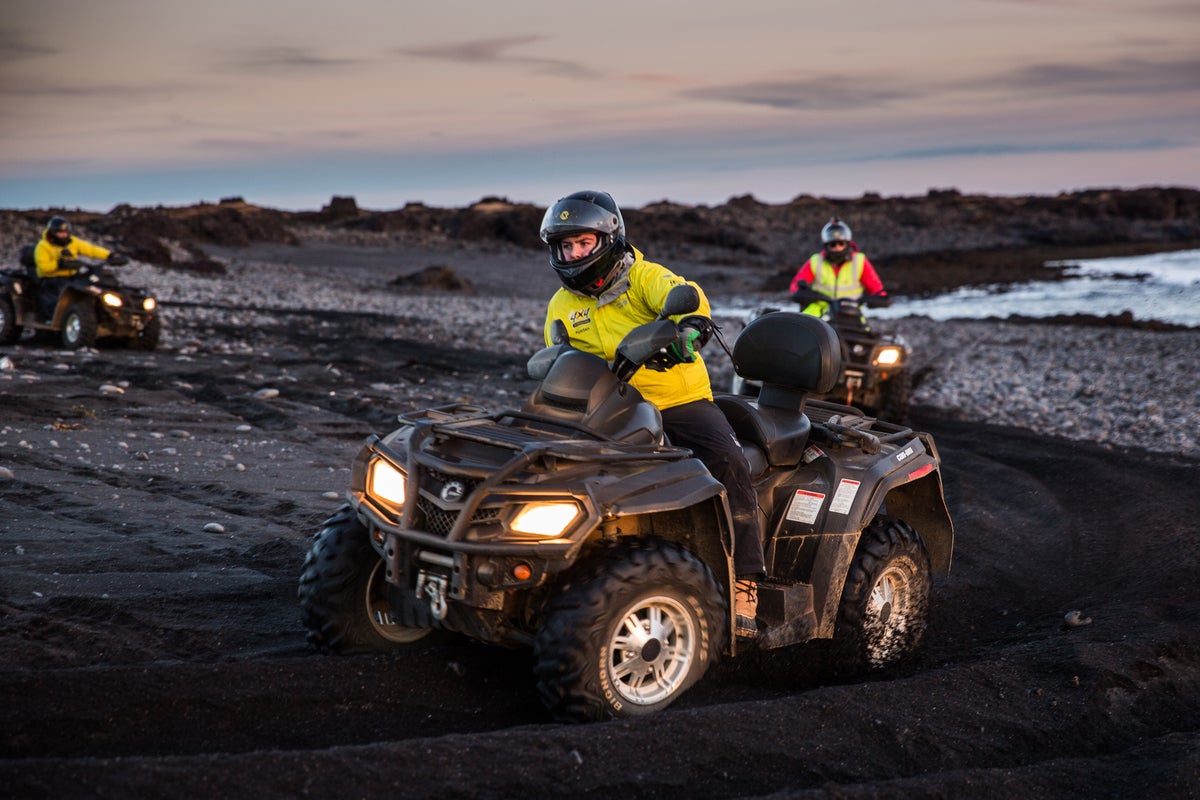 You will be provided with overalls and a helmet for this ATV Tour in Iceland.