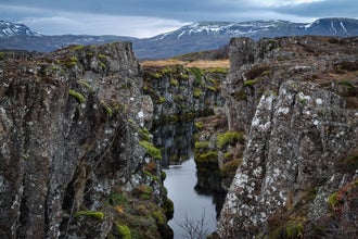 Þingvellir is riddled with cracks and fissures, caused by the tension of the separating North American and Eurasian tectonic plates.