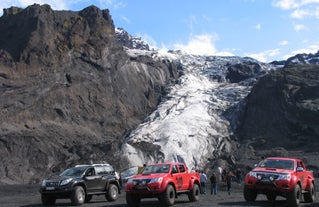 Take a super jeep ride to the glaciers of Thorsmork.