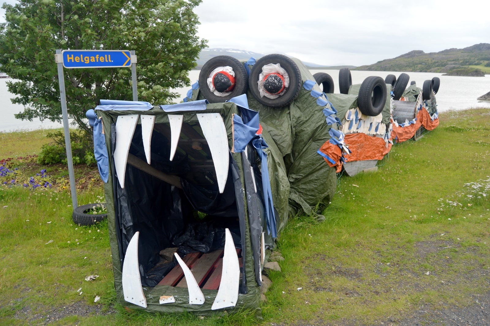 Lagarfljótsormurinn Serpent in Lagarfljót Lake in East Iceland - Iceland's Loch Ness