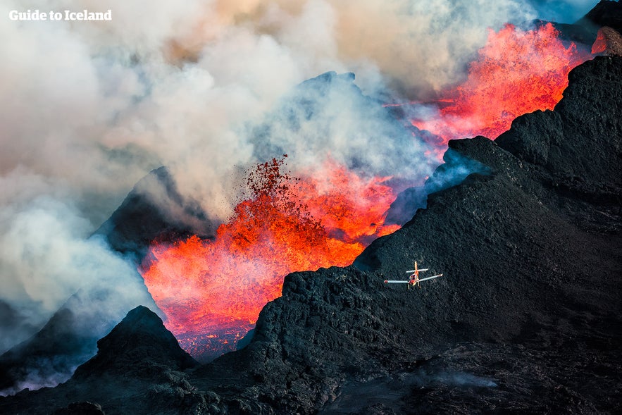 冰岛Holuhraun火山喷发