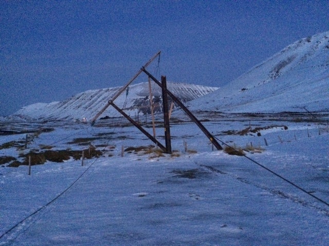 Storm in Iceland