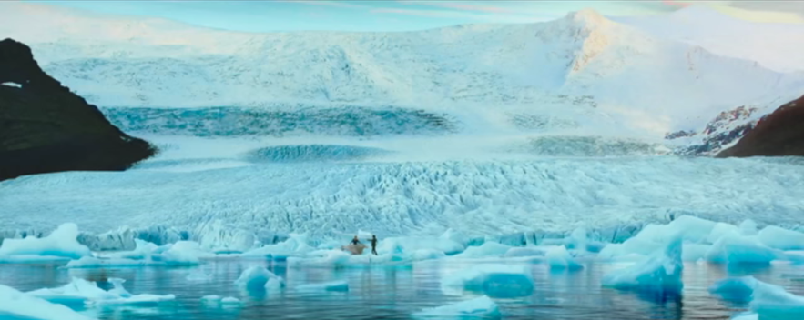 Icy landscape in Dilwale in Iceland