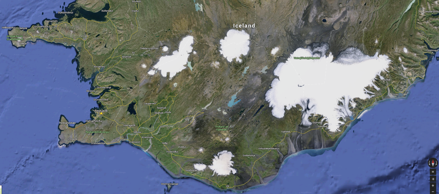 冰岛谷歌地图