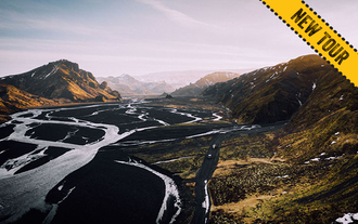 Enjoy an aerial view of Iceland's volcanic landscapes and towering mountains on this epic helicopter flight to famous filming locations.