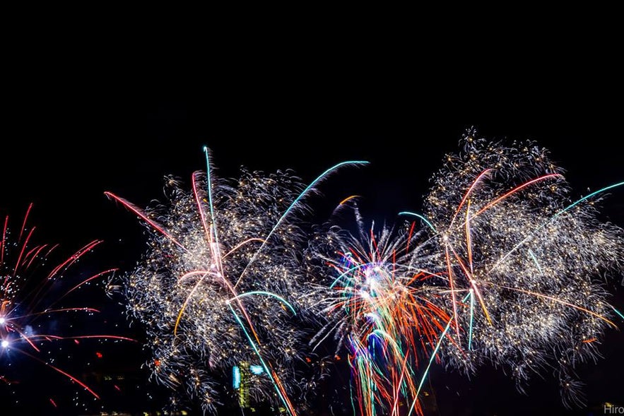 年越し花火はセルフサービス！？