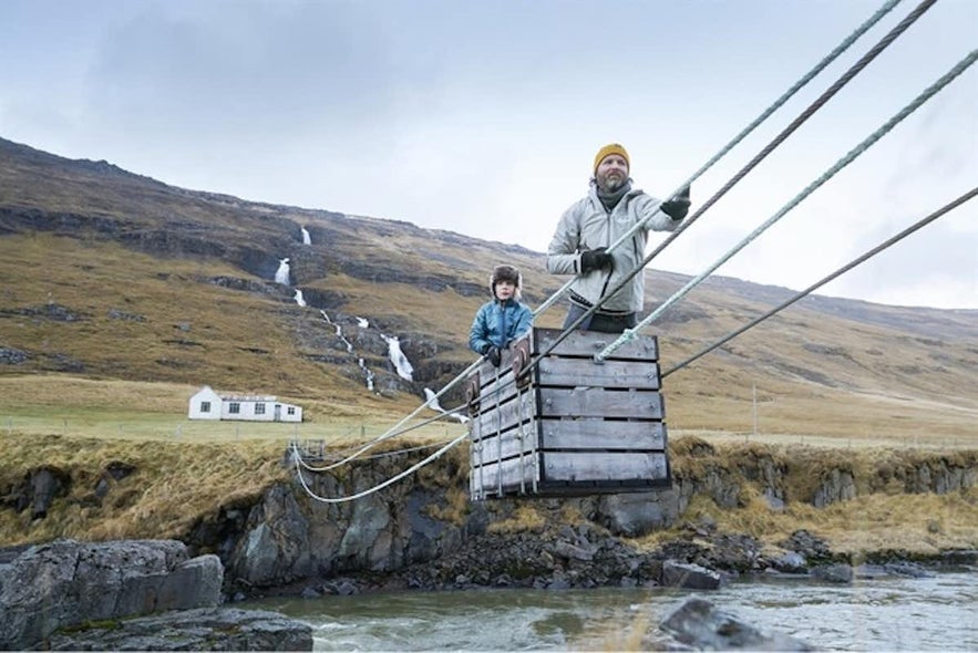 Have you ever traveled over a river in a traditional cableway?