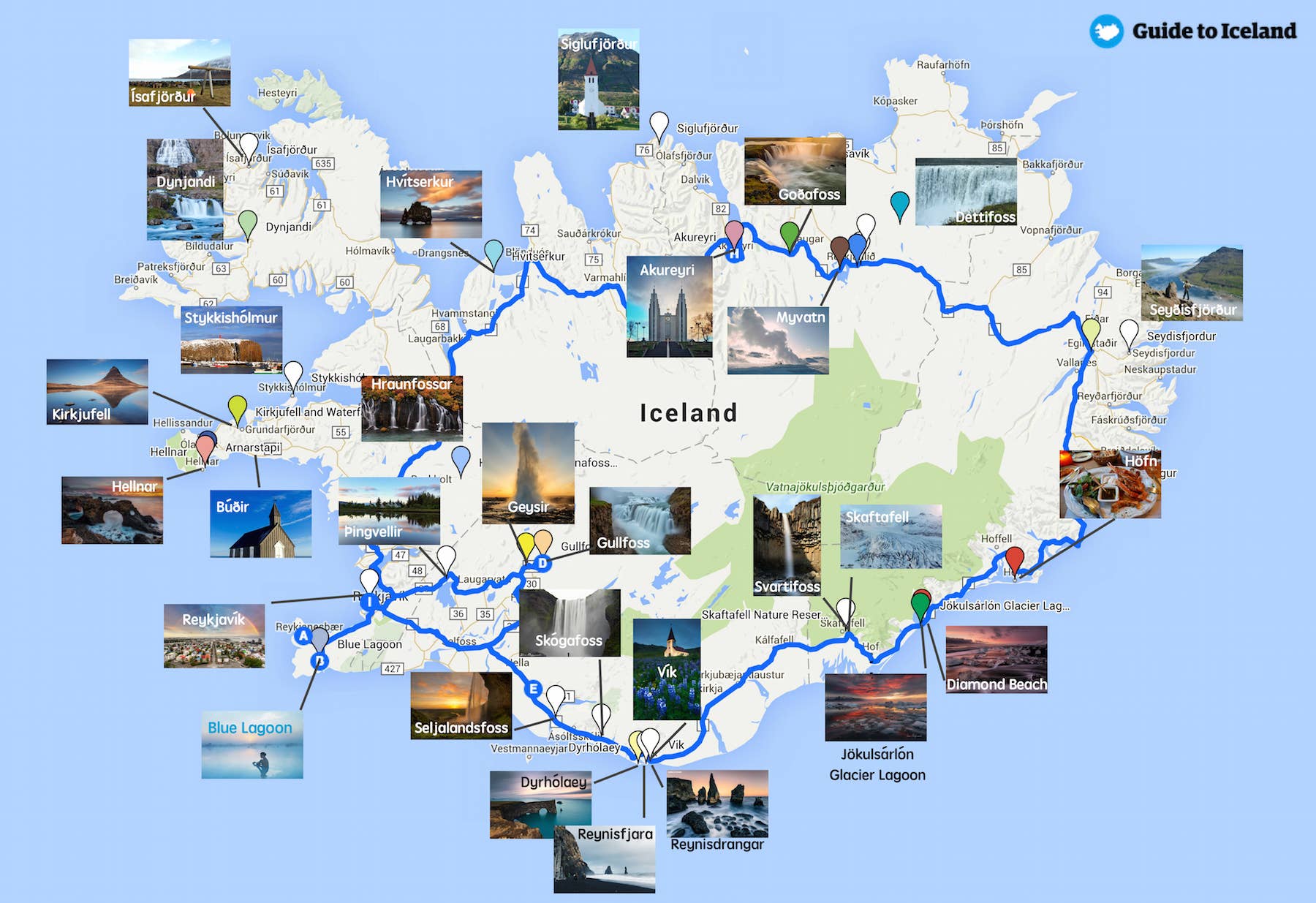 Bästa sevärdheterna längs Ringvägen på Island | Guide to Iceland