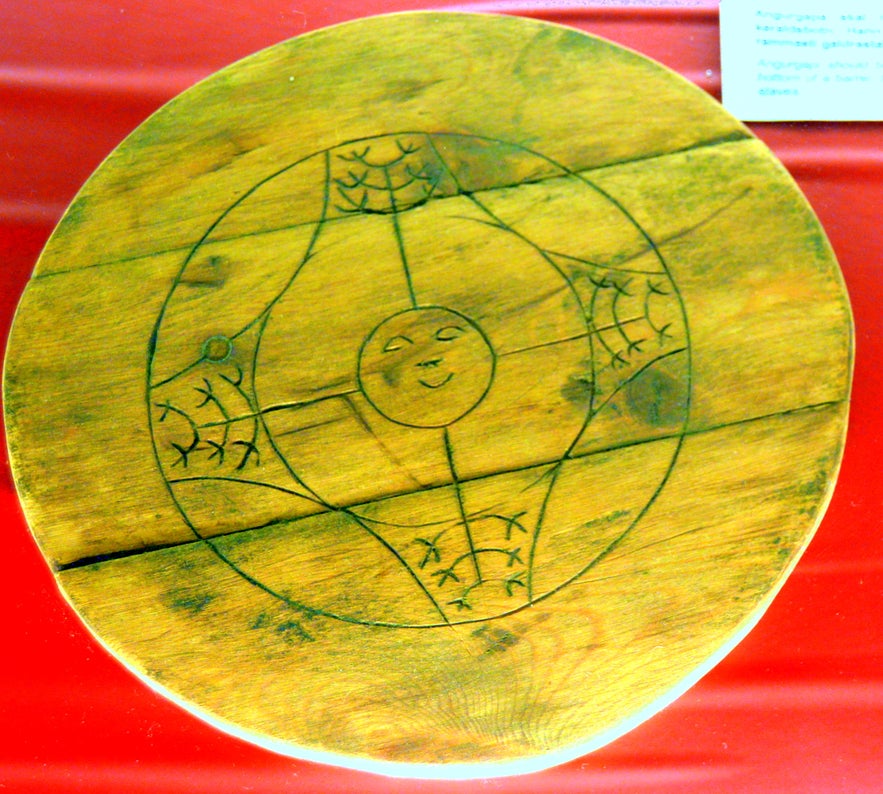 Angurgapi magical stave at the Sorcery museum in Hólmavík