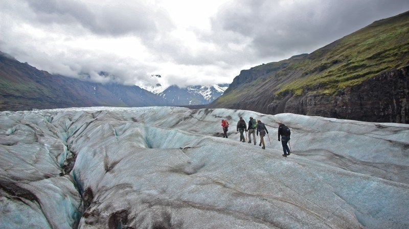 Glacier hiking in Skaftafell by Vatnajökull glacier and national park