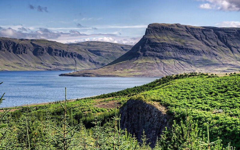 Hvalfjordur (Whale Fjord) in west Iceland