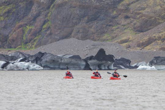 Unforgettable Meet-on-Location 7.5-Hour Glacier Lagoon Kayaking and ATV Beach Tour
