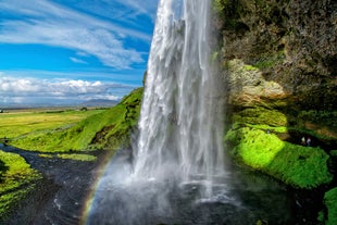 Seljalandsfoss is one of the few waterfalls in Iceland that you can safely encircle.