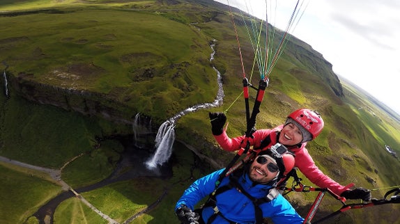 Paragliding in Iceland