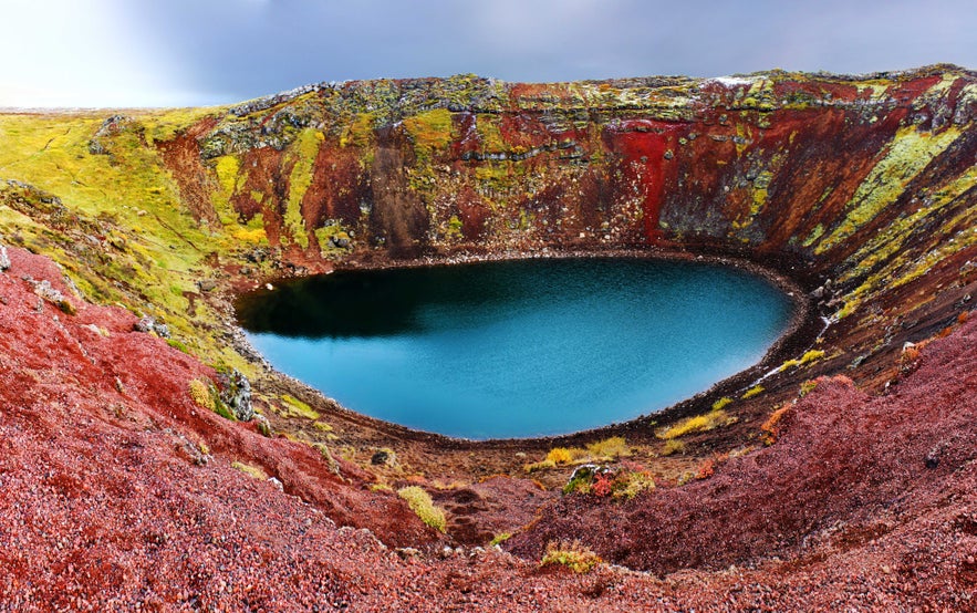 Cratère de Kerid: une visite possible lors d'un weekend en Islande