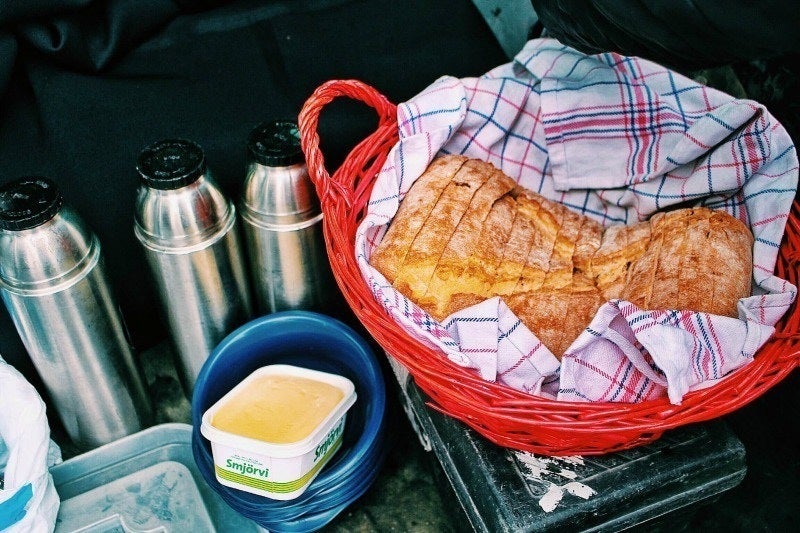 Breakfast buffet in Iceland