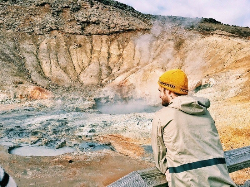 Geothermal hot springs in Iceland