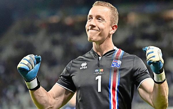 Hannes Þór Halldórsson, Iceland's goalkeeper