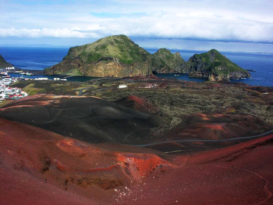 西人岛eldfell火山