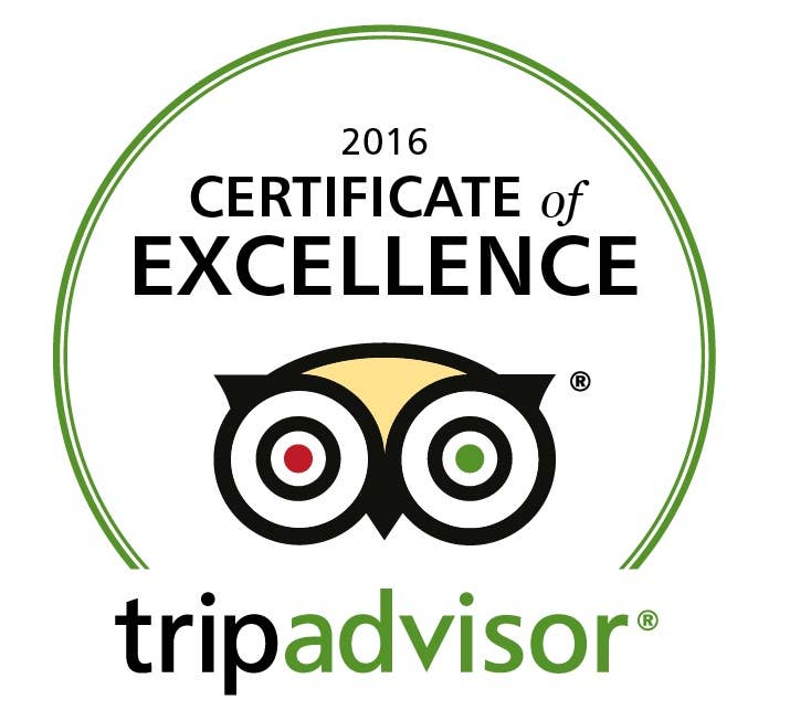 Tripadvisor certificate of excellence