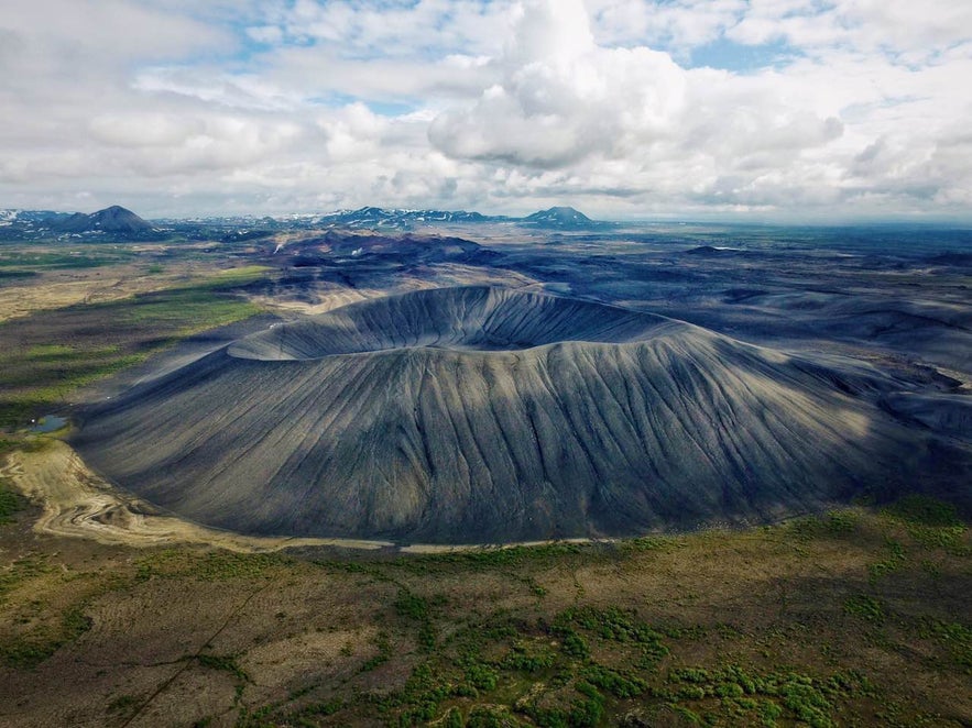 Vulkanen Hverfjall/Hverfell på norra Island