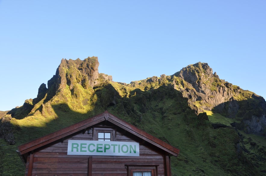 The reception in Ãžakgil camping site