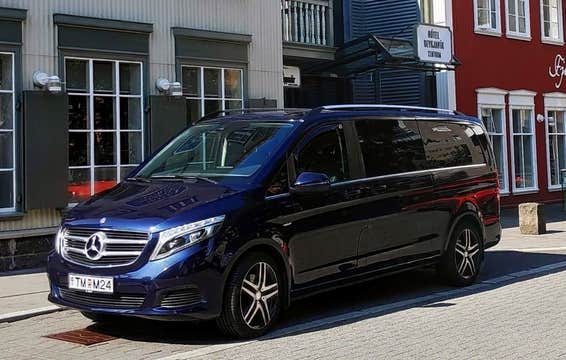 Luxury 8 Hour South Iceland Tour of Waterfalls, Black Sand Beaches, Vik & Dyrholaey in Mercedes