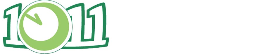 10/11 logo representing a grocery store in Iceland, known for being convenient but more expensive compared to other options.
