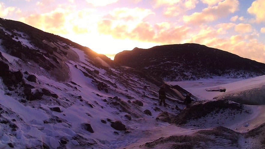 entree de l'ice cave en Islande