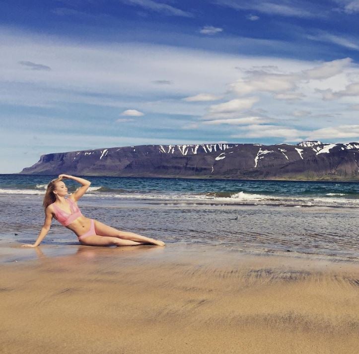 Miss Iceland on a warm day in Iceland