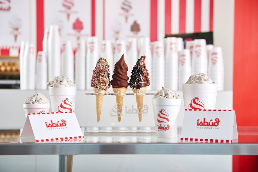 The "Gamli ís" or old ice cream is most popular in Ísbúð Vesturbæjar The "Gamli ís" or old ice cream is most popular in Ísbúð Vesturbæjar