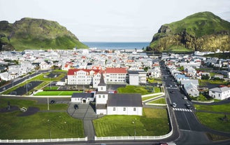 The Westman Islands have a scenic coastline.