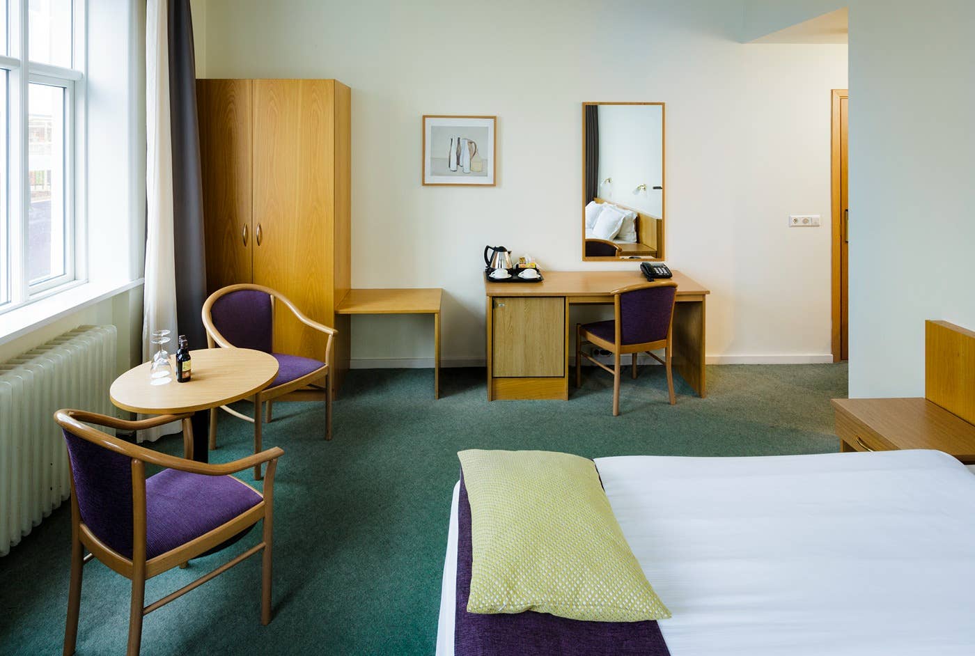The rooms at Center Hotels Skjaldbreid are spacious and clean.