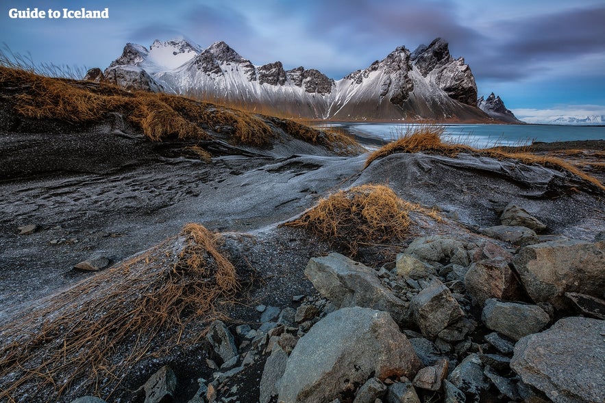 Góra Vestrahorn zimą