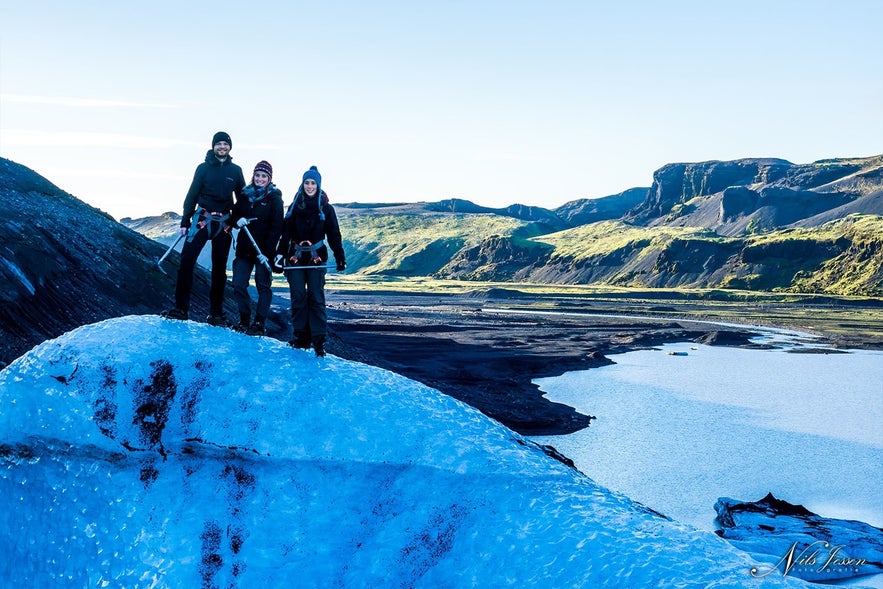 the-trio on the glacier