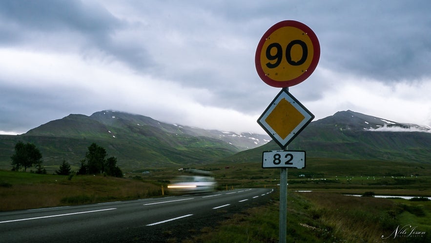 Speedlimit 90 on all Roads in Iceland